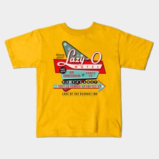 Lazy O Motel Sign Kids T-Shirt